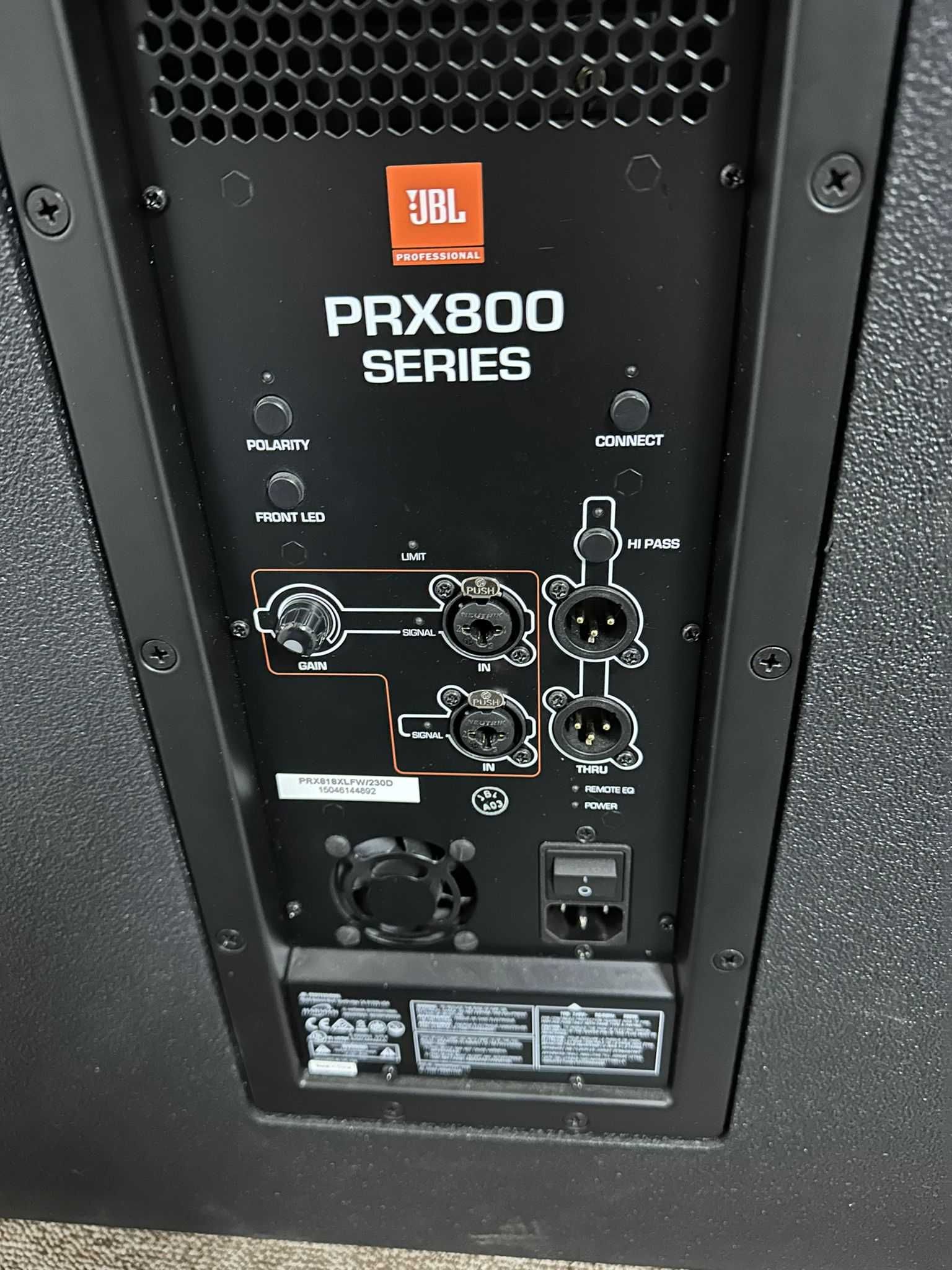 Boxe Marca JBL Model PRX Topuri 835 si Subwoofere 818