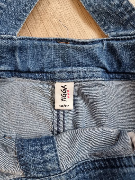 Salopeta fustă denim Yigga, mărimea 146-152