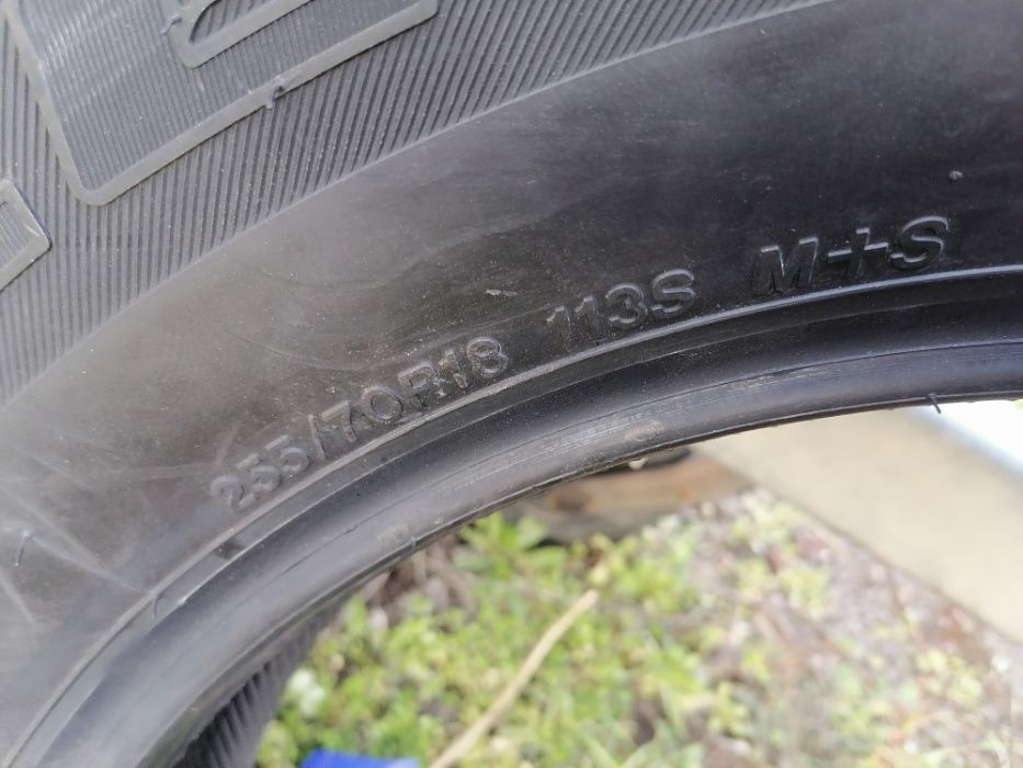 4 бр. нови ВСЕСЕЗОННИ гуми BRIDGESTONE 255 70 18 DOT 0617