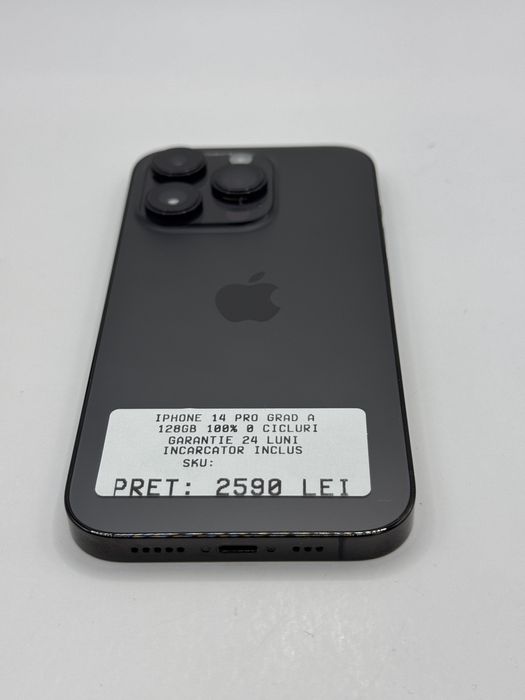 Iphone 14 Pro 128GB 100% Grad A Garantie 24 luni rate zonemag.ro
