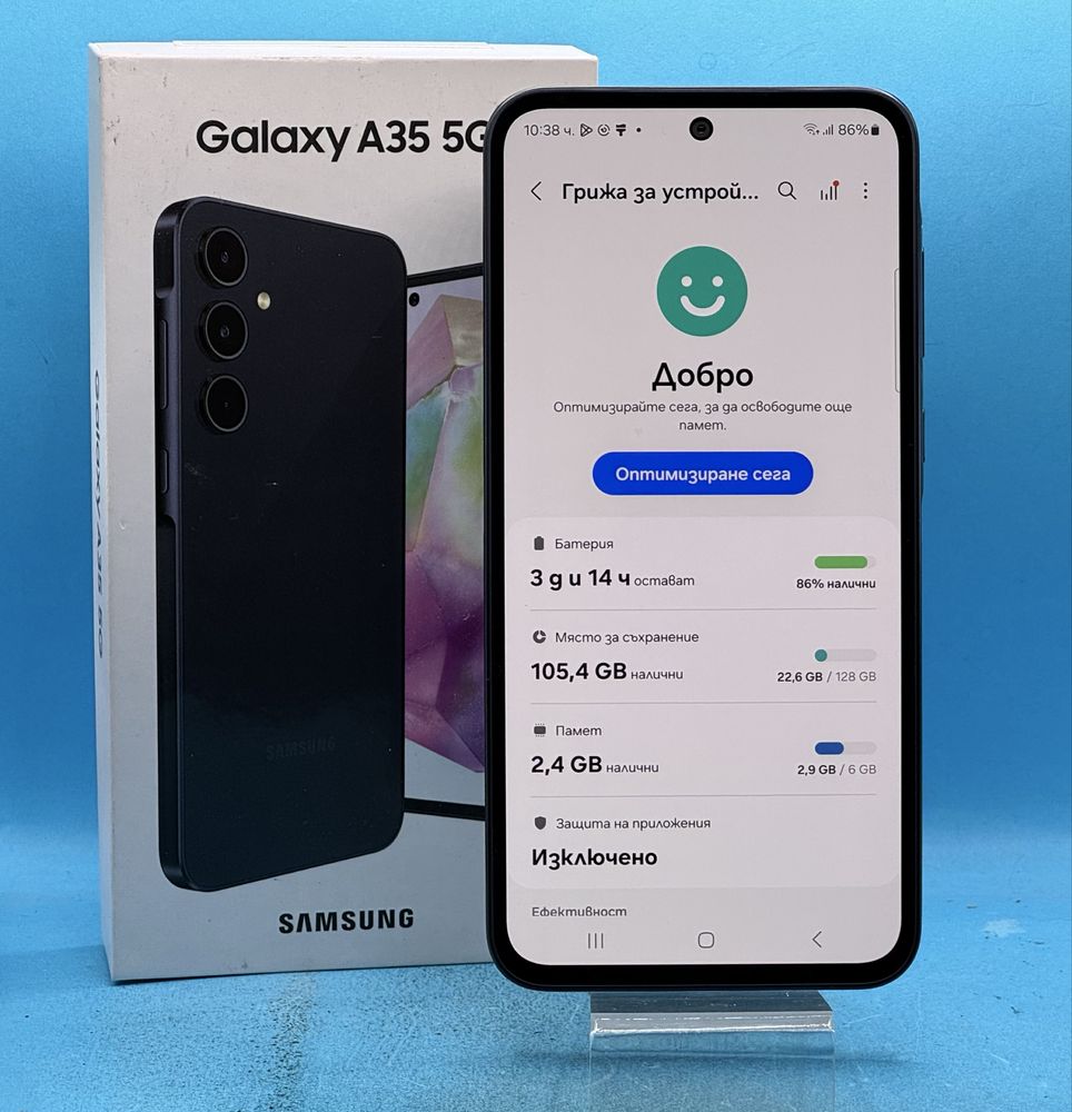 ГАРАНЦИОНЕН!!! Samsung Galaxy A35, 6GB, 128GB, 5G, Awesome Navy