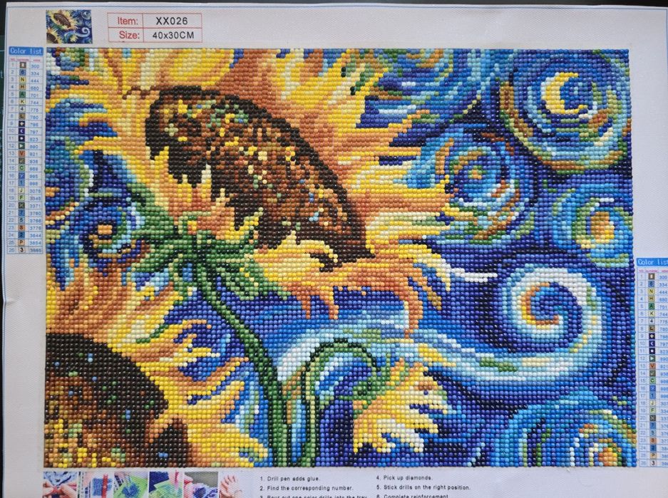 Goblen cu diamante - Van Gogh - Sunflowers