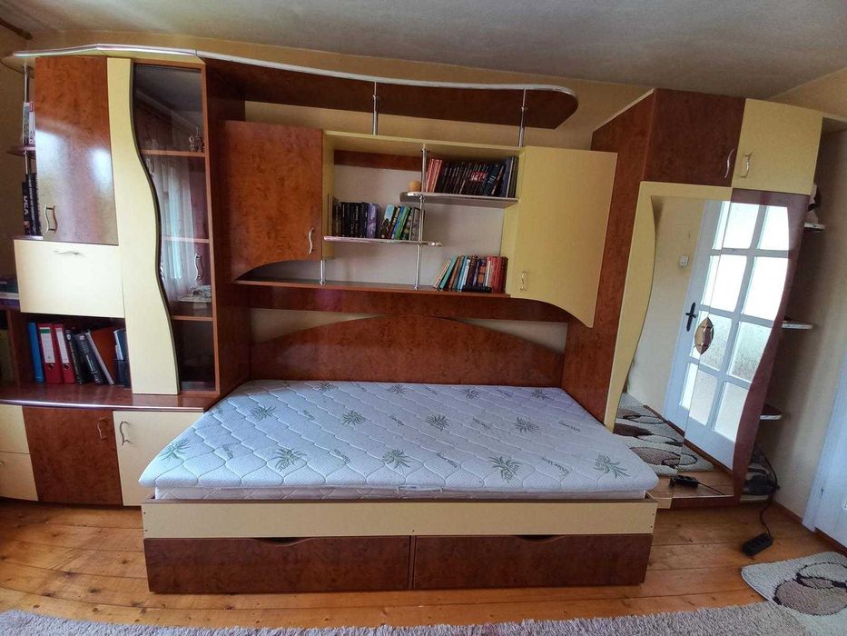 Mobilă Dormitor | Pat de o persoană, birou
