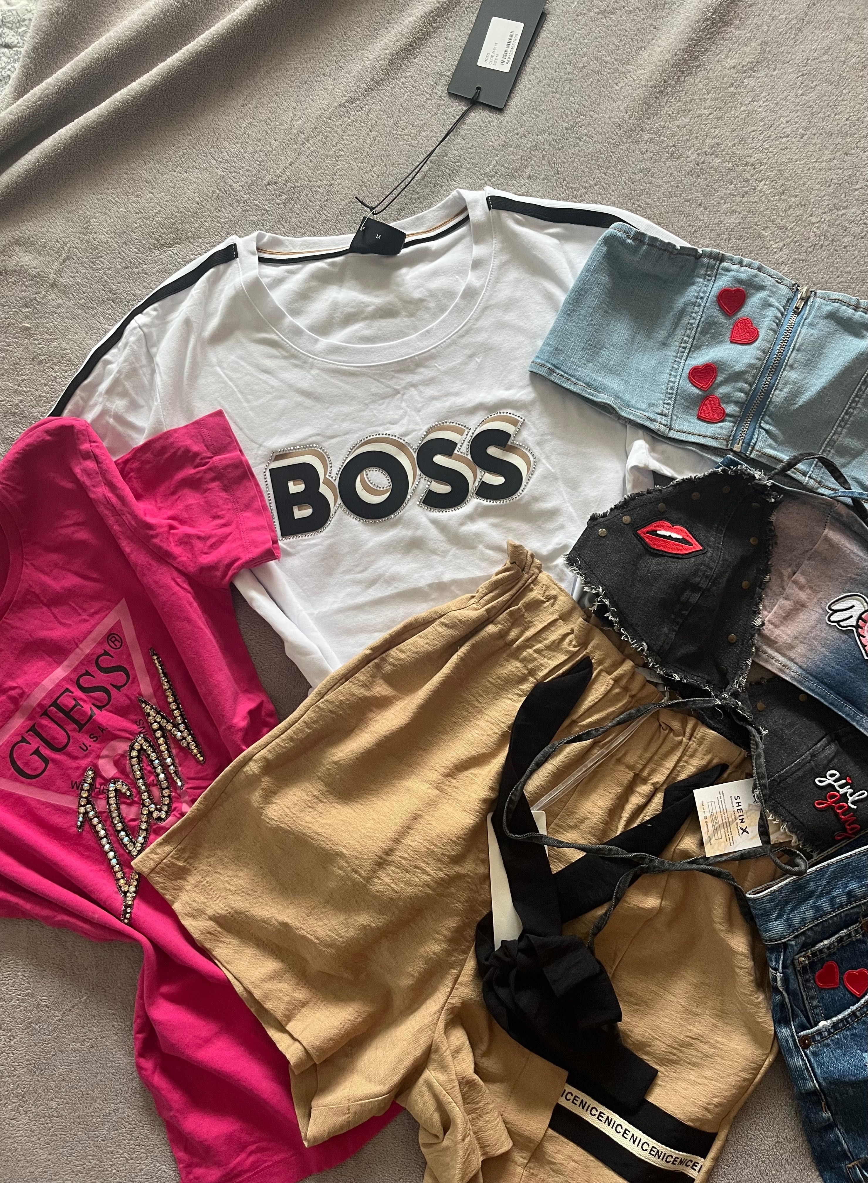 Бяла тениска Boss