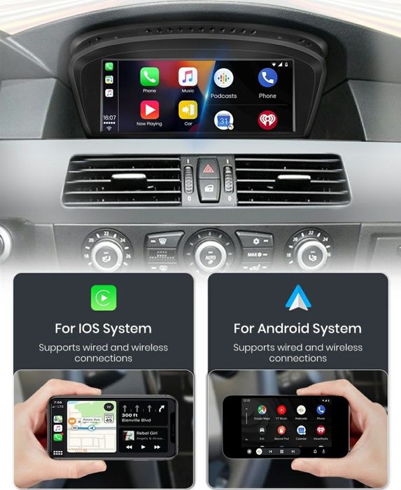 Navigatie Android dedicat pt. BMW Seria 5 E60, E61, E63, E64, E90, E91