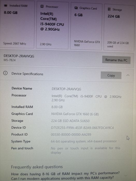 Геймърски компютър с цялостна периферия