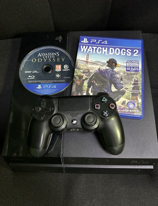 Ps4 playstation 4 maneta 2 jocuri 500gb