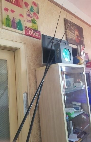 Două bețe de pescuit