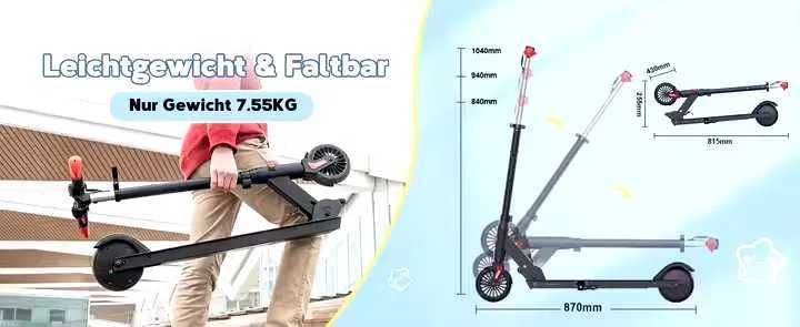 Електрически скутер/тротинетка за деца R15 ,250W, 6AH/25,2V , 5,5"