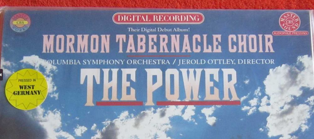 vinil rar Power&Glory Mormon Tabernacle 10 Coruri Favorite 1981 (nou)