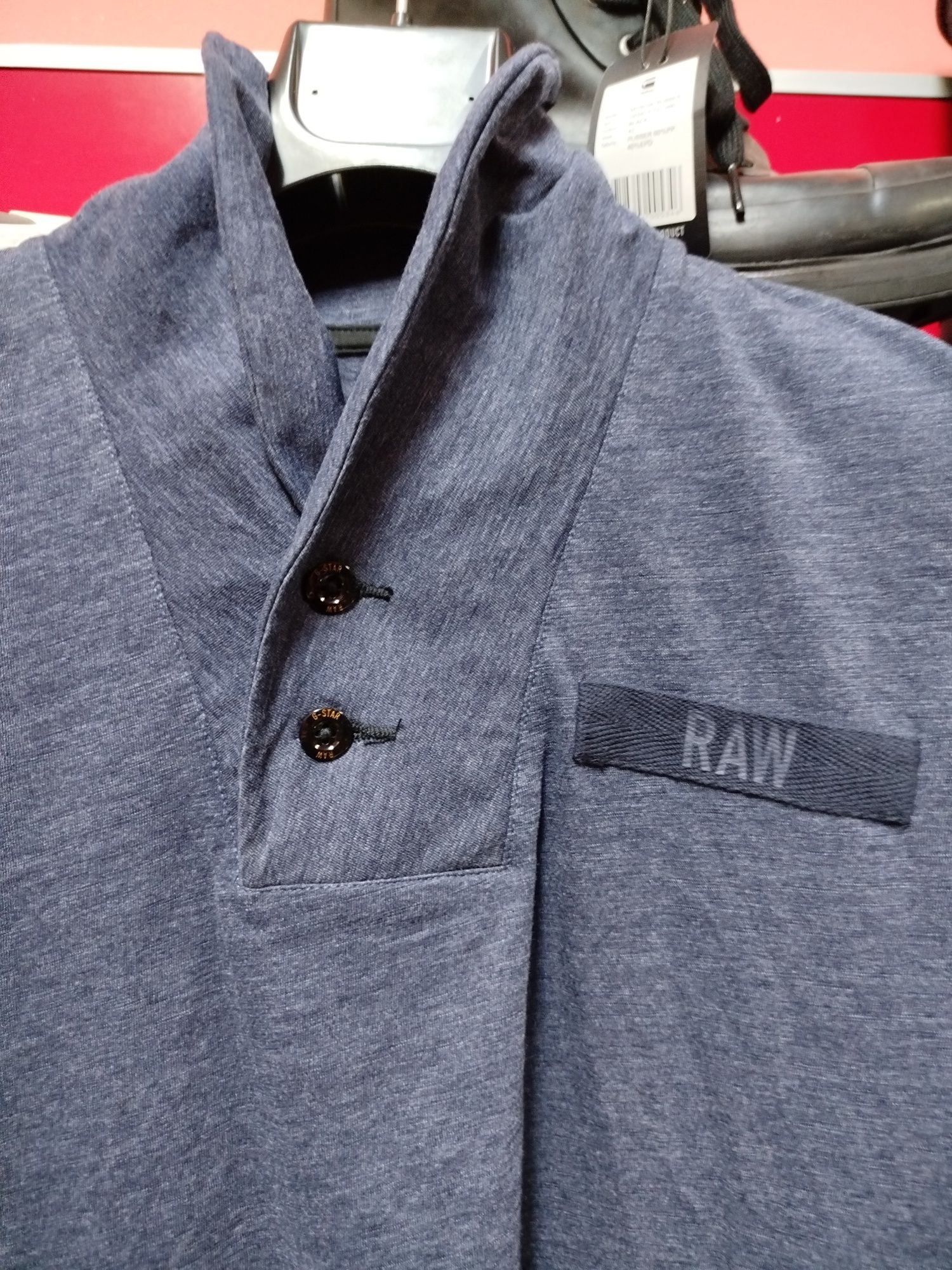 Оригинална блуза G-Star Raw Gilik M нова мъжка синя фланела