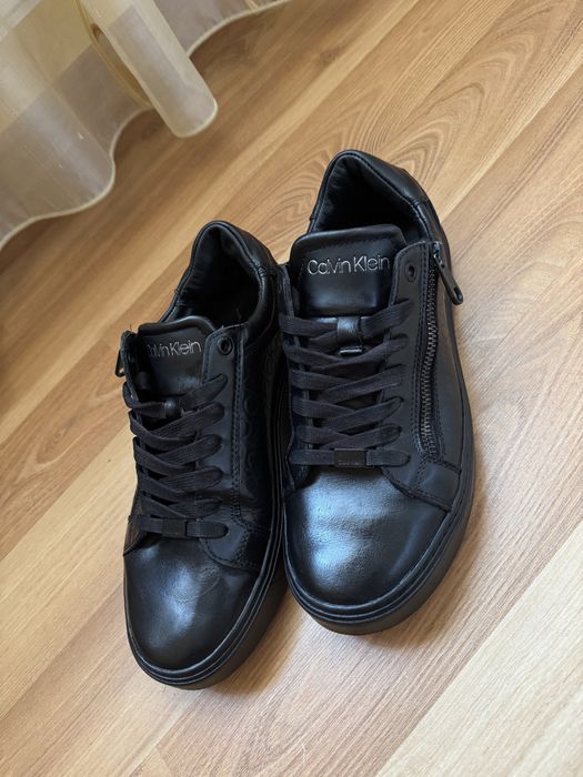 Adidasi din piele naturala Calvin Klein