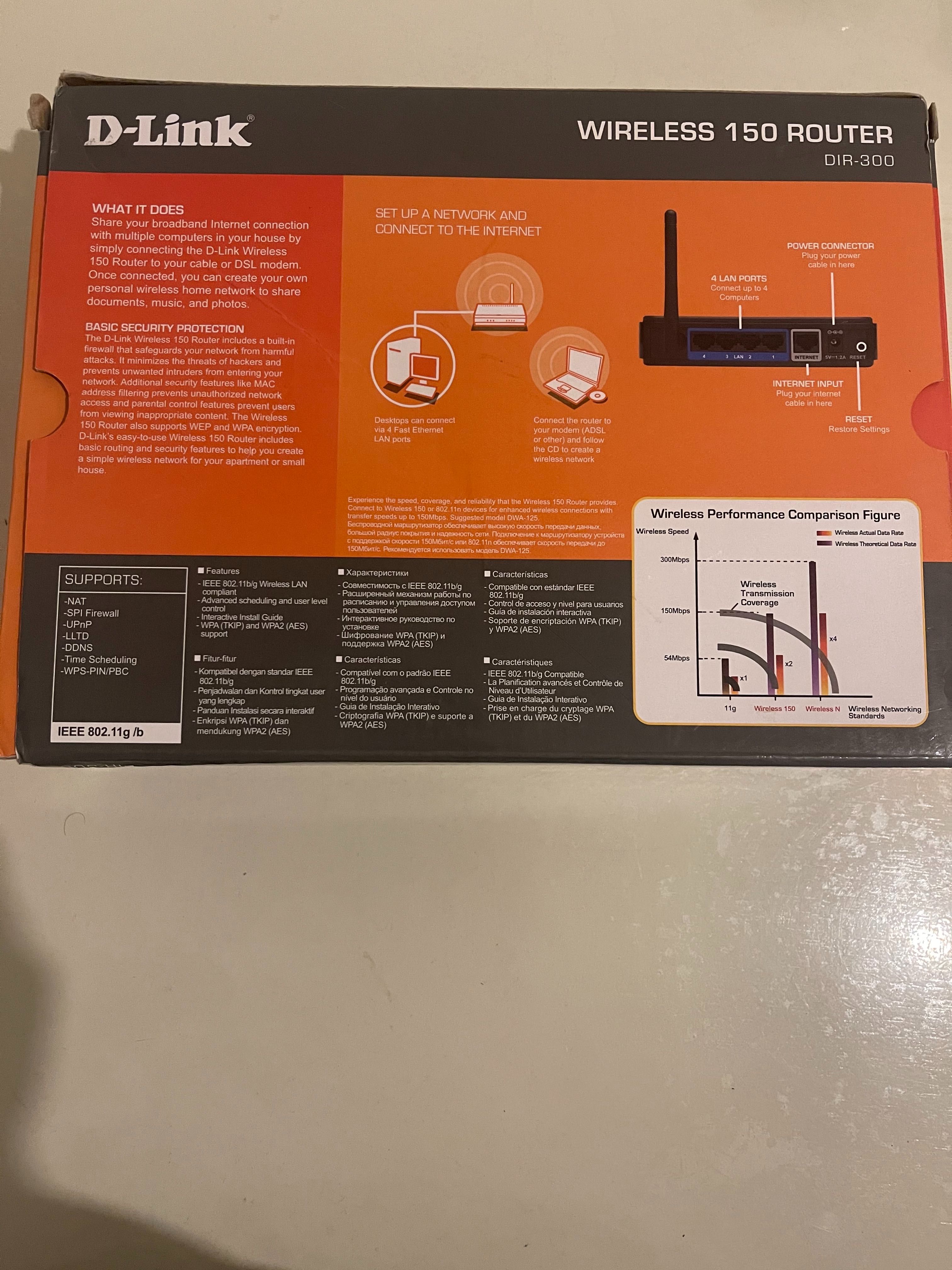 Router D-Link WIRELESS 150 ROUTER DIR 300