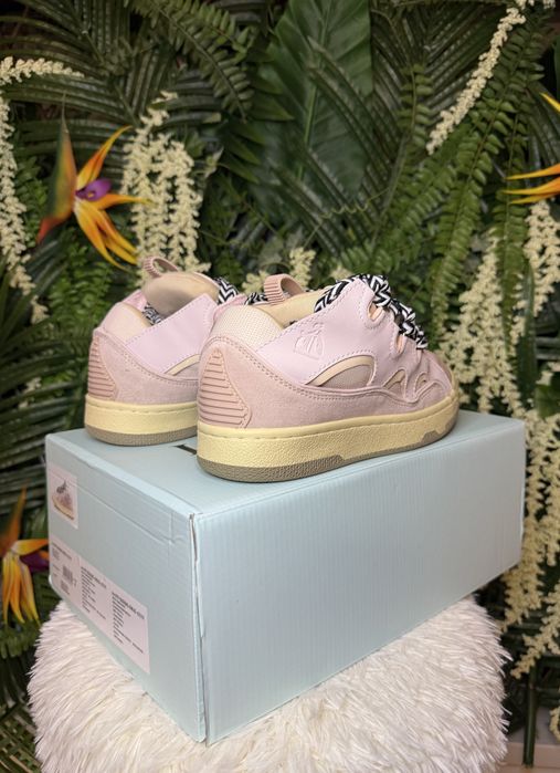 Lanvin Curb Suede Pink