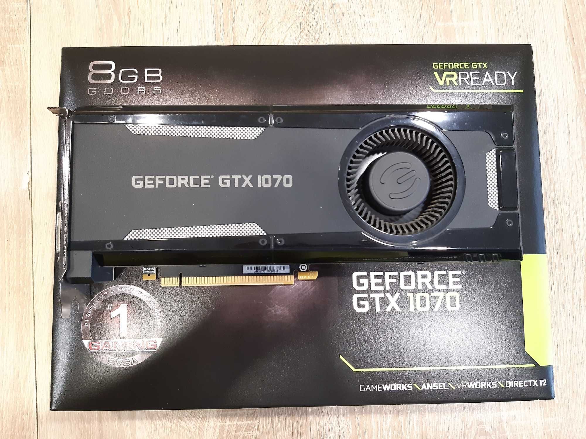 Видеокарта EVGA GeForce GTX 1070 8gb