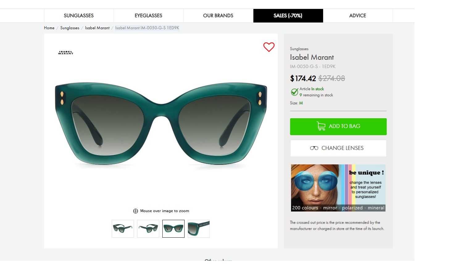 Ochelari de soare Isabel Marant model deosebit reducere 50% magazin!