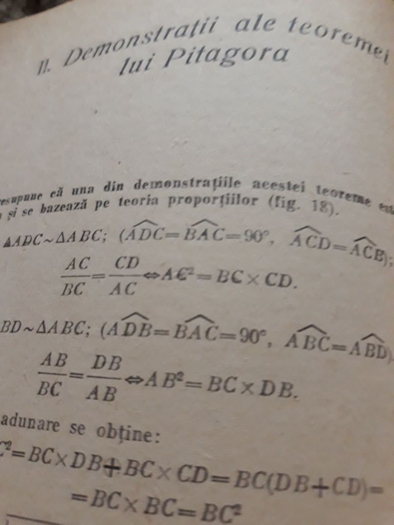 pitagora formule matematice