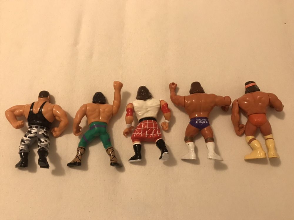 Figurine rare WWE Titans Sports Macho man 1990