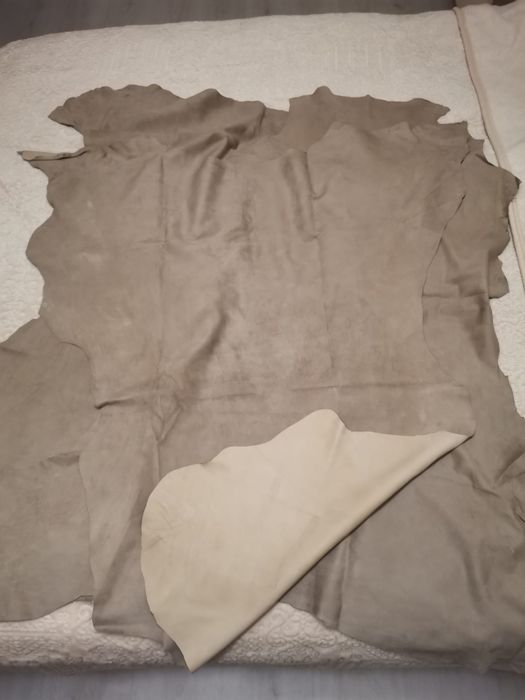 Обработени кожи заешка,телешка и агнешка.