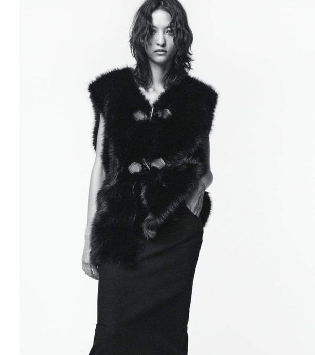 Vesta din blana de dama