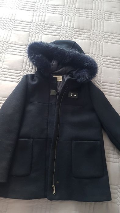 Palton bleumarin ZARA