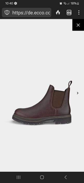 НОВИ ECCO боти естествена кожа EU39