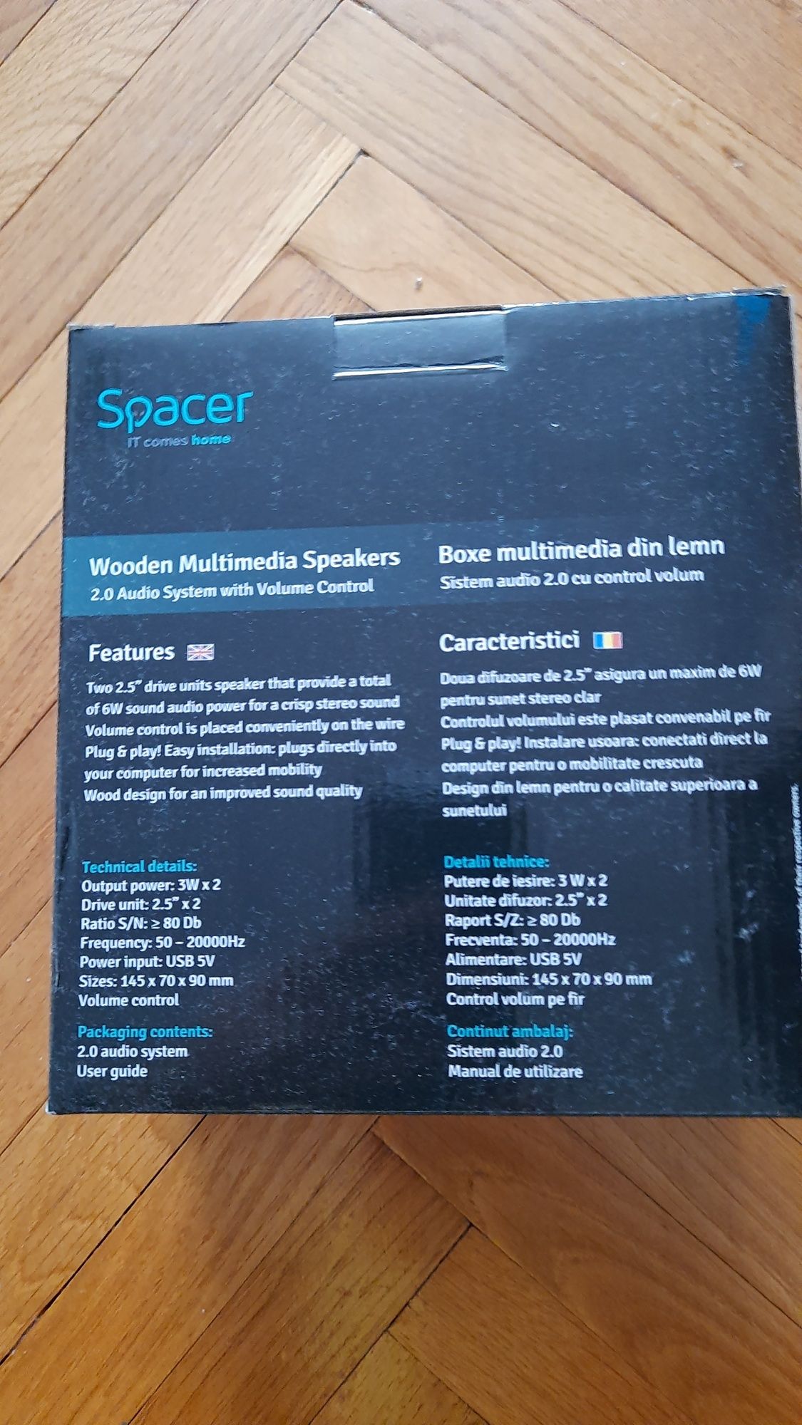 Boxe Spacer stereo nou nouțe, trimit oriunde