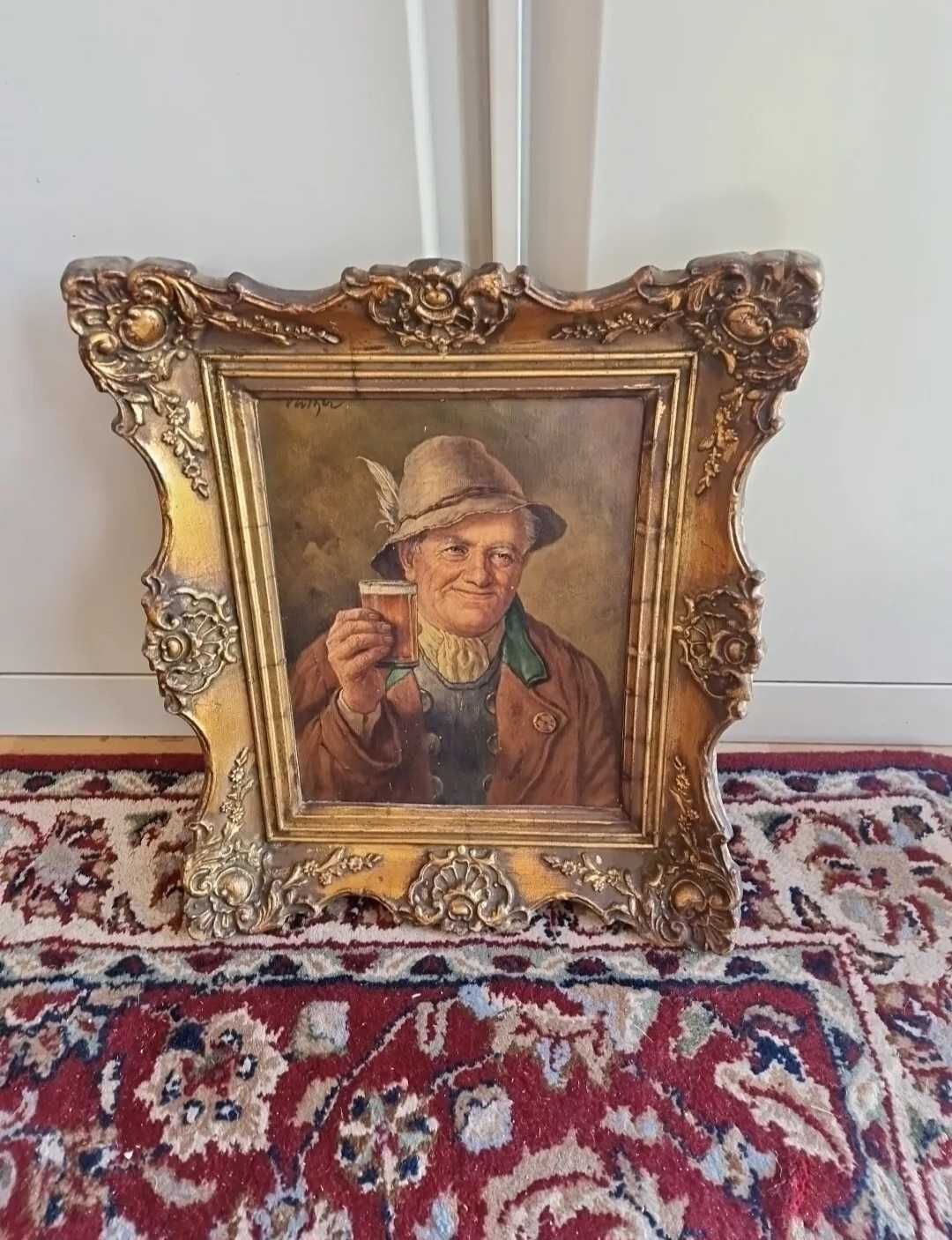 Стара картина в дървена рамка