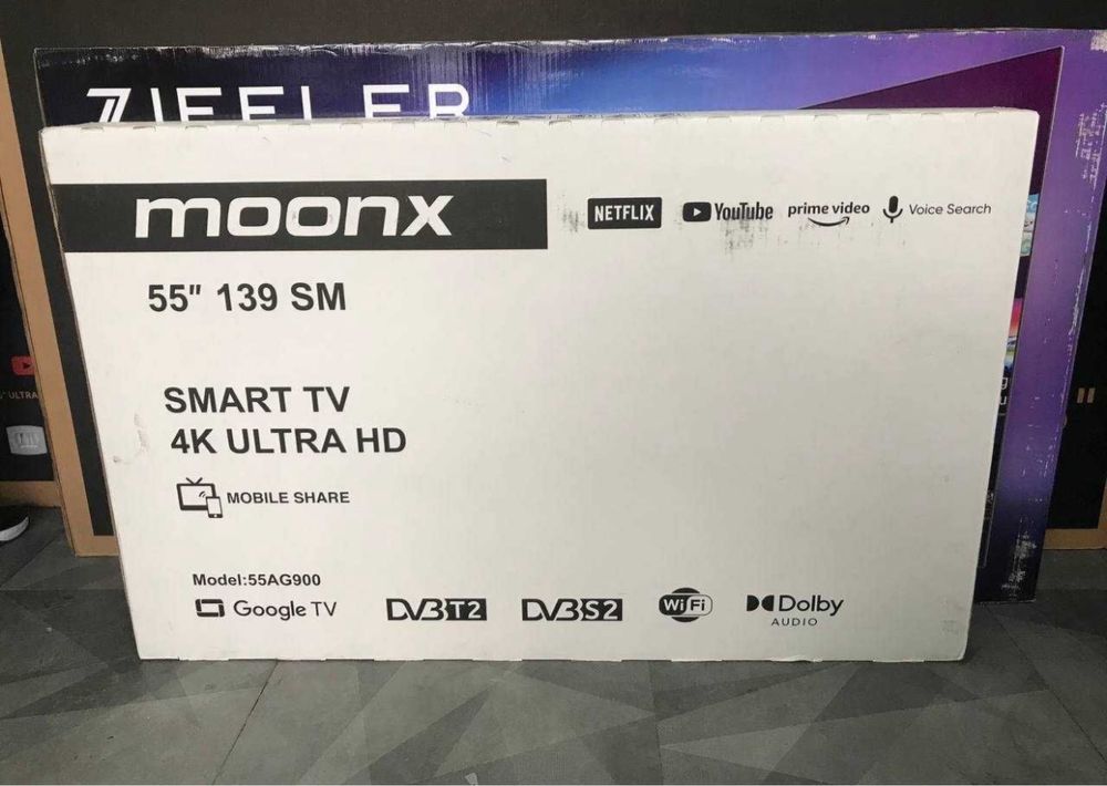телевизор Moonx 55/43 4K Smart Tv android + Доставка бесплатно