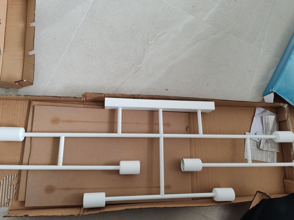 Метален плафон, white, eglo, belsiana, 8x40w, 98033