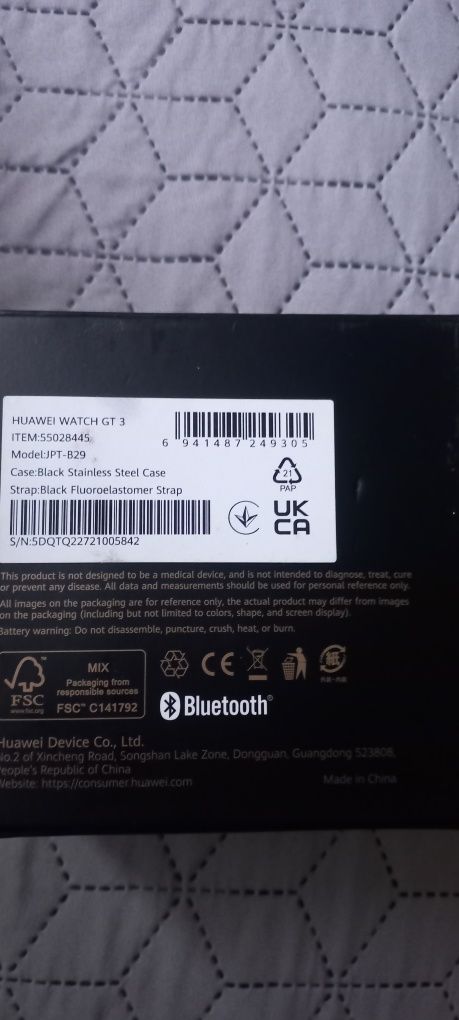 Продамам смарт часовник HUAWEI WATCH GT 3