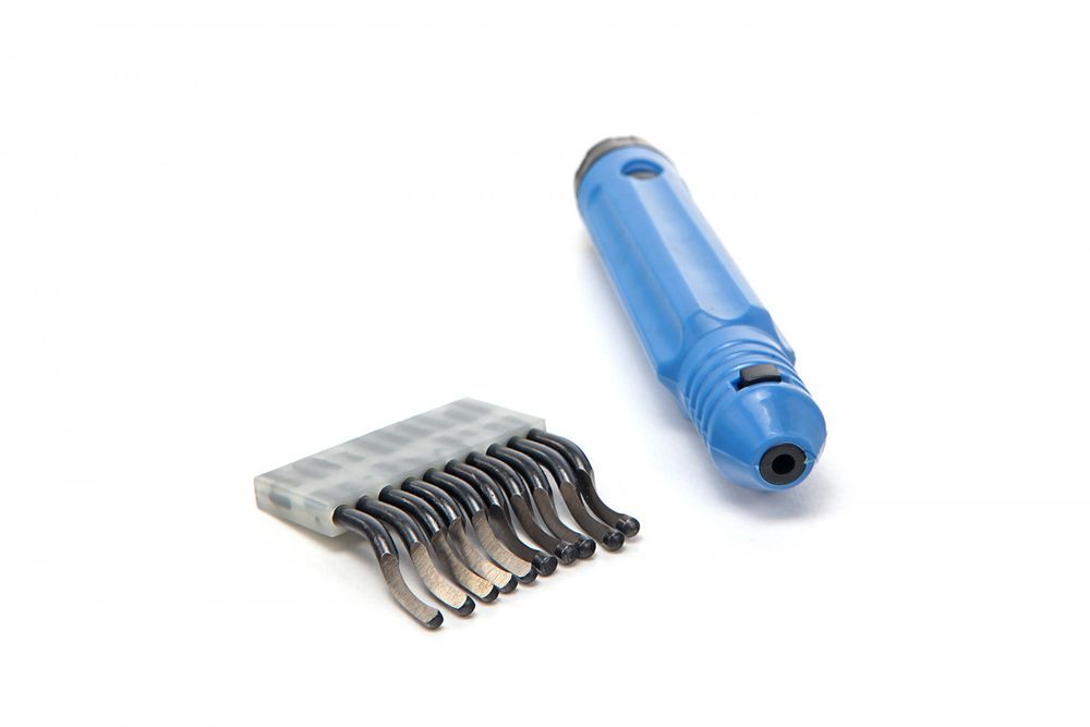 dispozitiv de debavurat tip creion cu 10 lame hbm