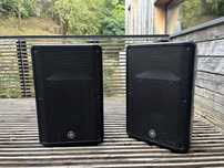 Set 2 Boxe Active Yamaha DBR15, 1000W, 132dB (Stative Incluse)