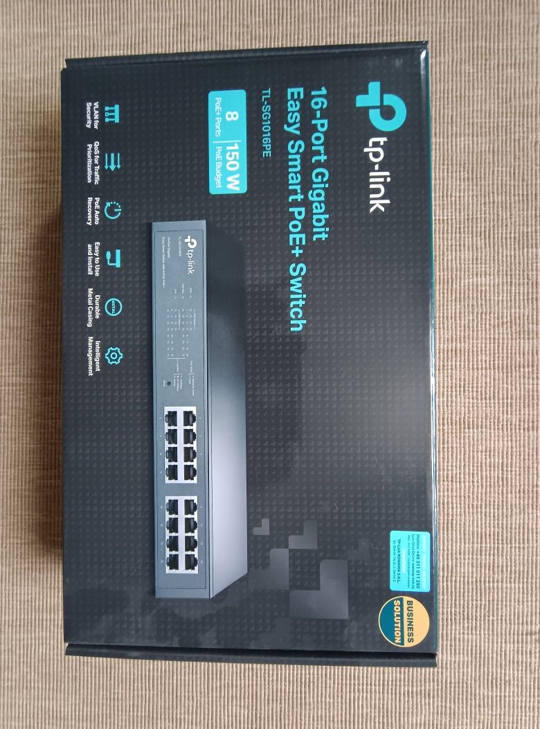 Sistem WiFi Tp-Link controller OC200 EAP 225 Switch 16 PoE