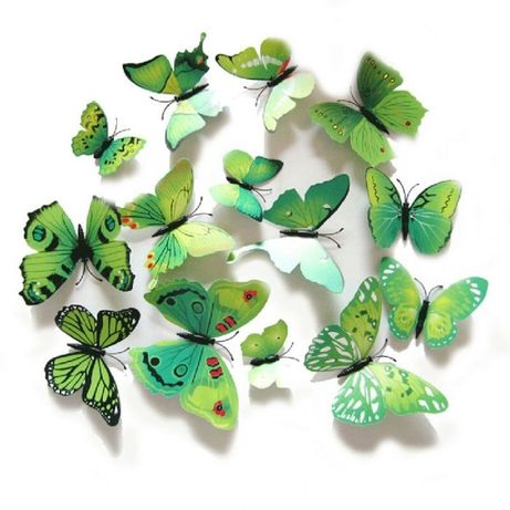 3D стенни пеперуди за декорация
