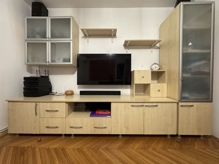 Bibloteca living pal culoare stejar