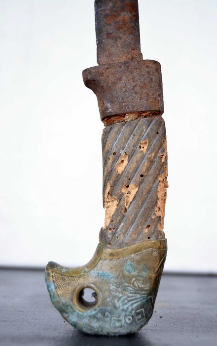 Maner vechi din alama / bronz Cazaceasca - Rusia Sabie Shashka 1934