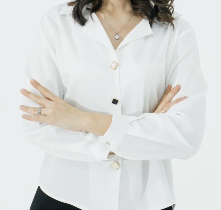 Рубашка белая блузка