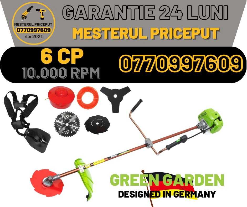 Motocoasa benzina GREEN-GARDEN GERMANY GTC4500W 6 Cp 7 accesorii