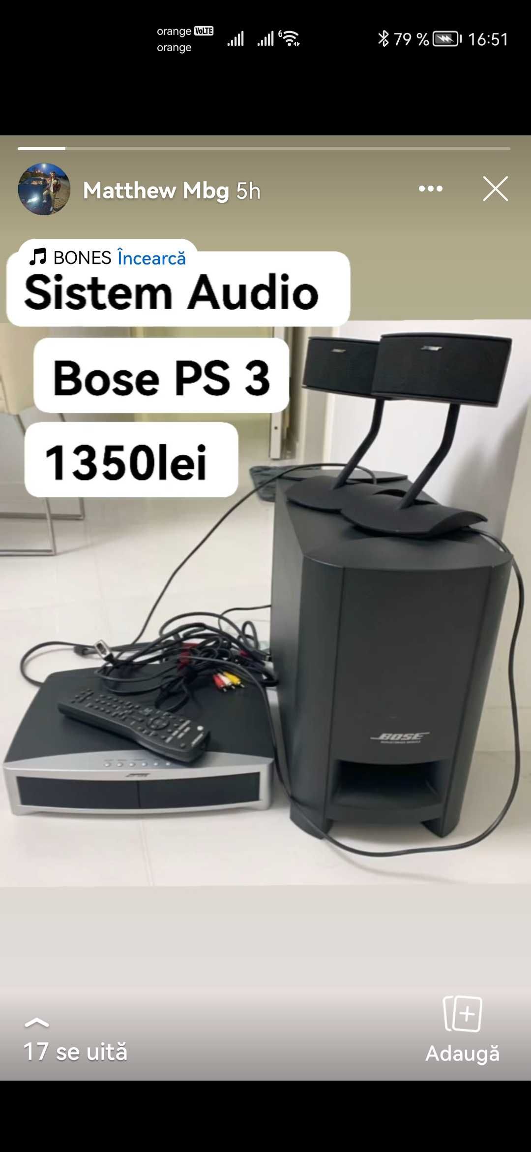 Sistem 2+1 puternic bose