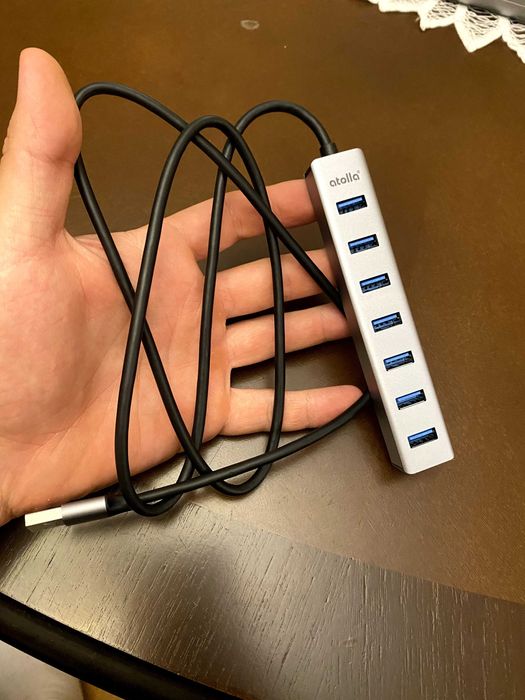 Hub USB, Atolla, USB 3.0, 7 Porturi, 5 Gbps