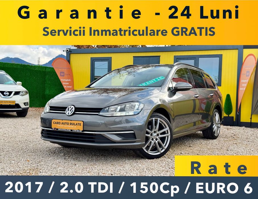 Volkswagen Golf 09.2017 -2.0Tdi -150Cp -EURO 6- -Km Reali -Parc Auto -Rate -Garantie