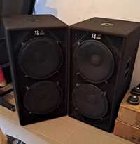 Двойни бас каси 15 inch. 2x2000W. 4 ohms. Eighteen sound.