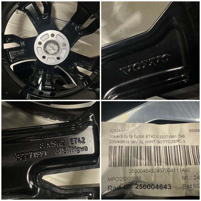 Jante NOI 19 ORIGINALE Volvo S60 V60 Iarna NOI 235/40/19 R-Design v40