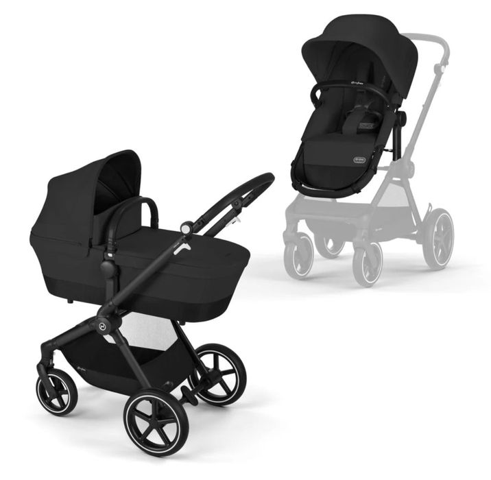 Cybex EOS b2 + Anton b2 2025 set 2 in 1 + scoica black stare 9/10