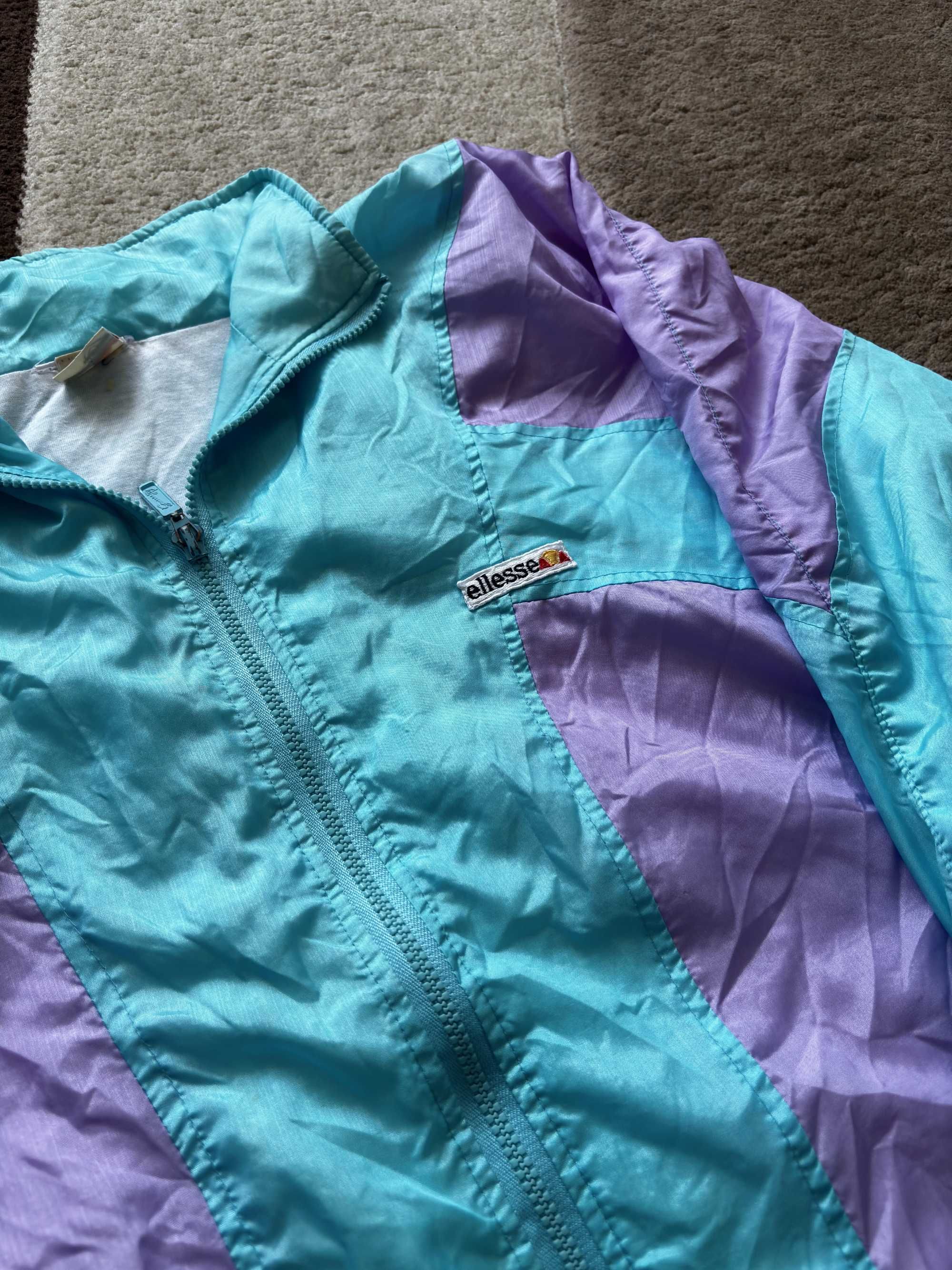 Ellesse Bluza Vintage Windbreaker Geaca Subtire Primavara Funky Retro