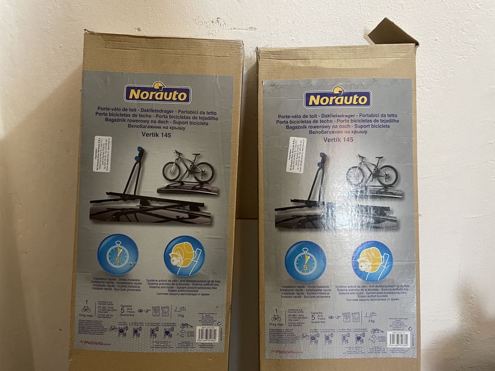 Set 2 suporturi bicicleta pentru bari auto