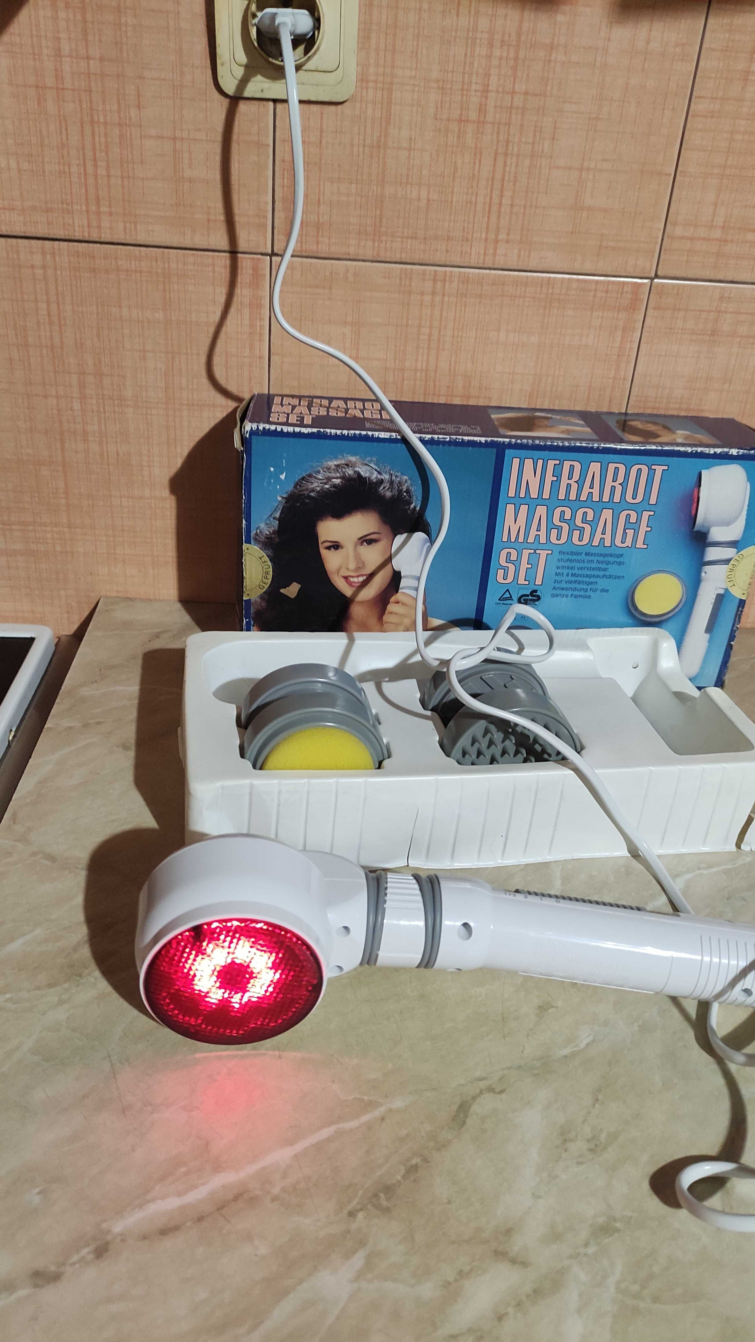 Немски ръчен масажор с инфрачервена лампа за затопляне