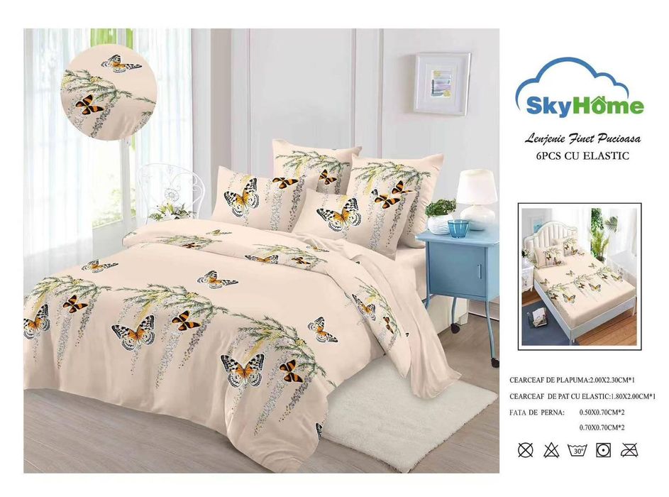 Lenjerie de pat finet 6 piese