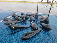 Plumb long cast pentru pescuitul la crap, model trilobat